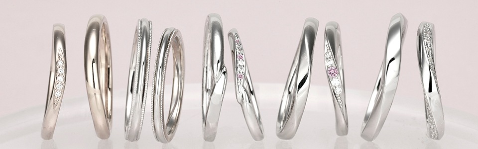 デザイン豊富な結婚指輪